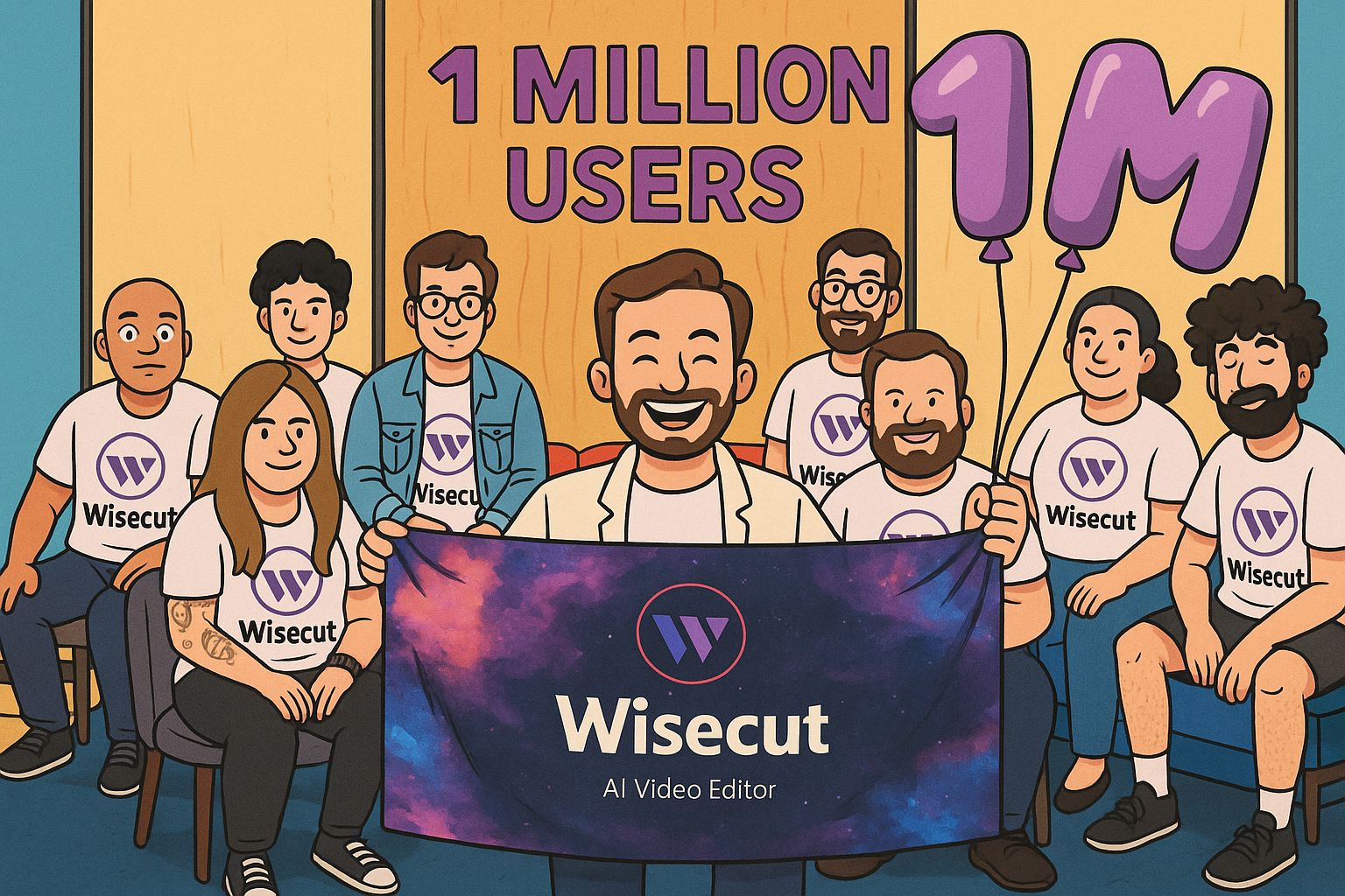 Il team di Wisecut festeggia un milione di utenti