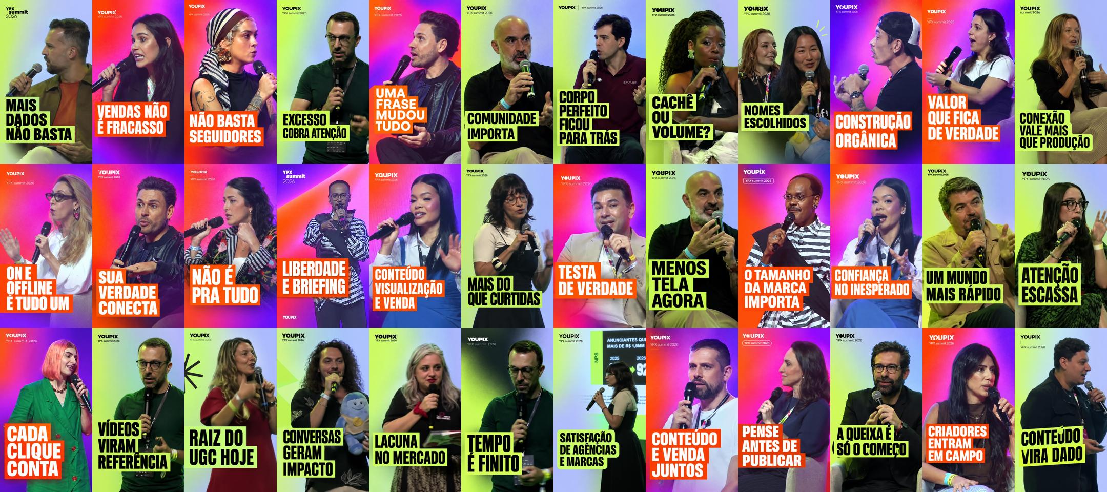 Covers of the clips Wisecut generated at YPX Summit 2026